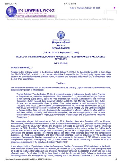 dapitan scandal|G.R. No. 253975 .